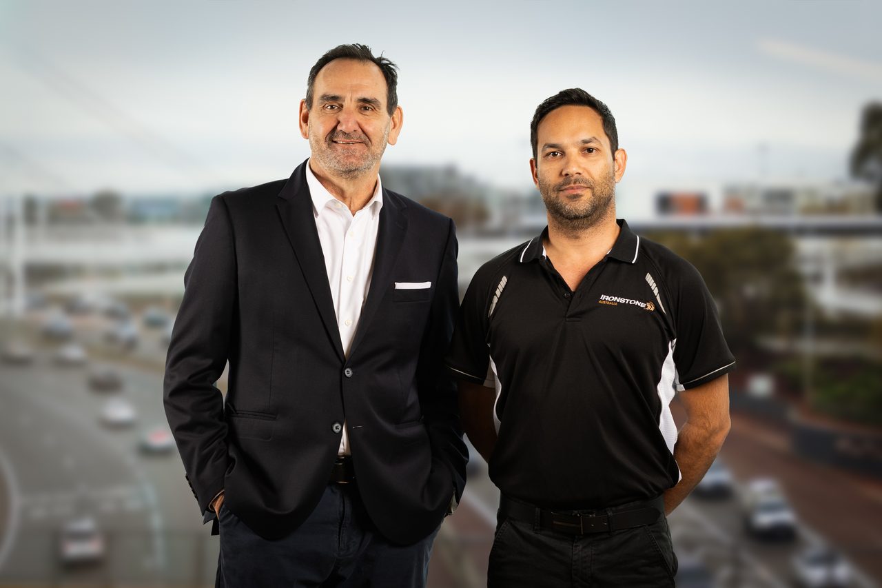 Ironstone Australia founders and owners Richard Tester and Benny Woodley Jnr